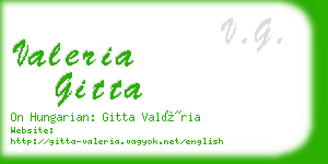 valeria gitta business card